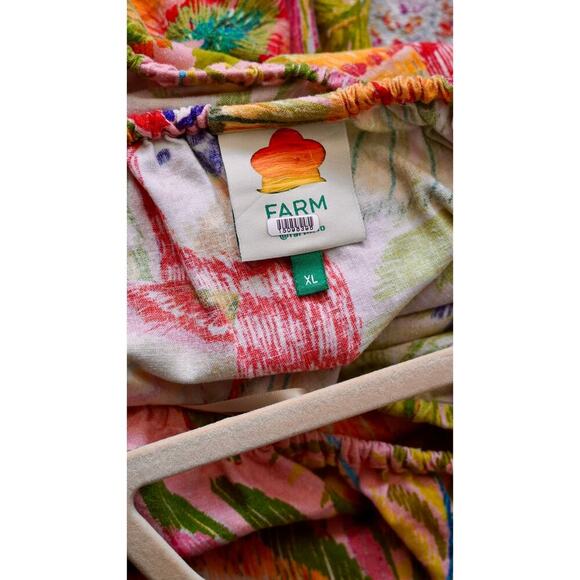 FARM Rio Macaw Leaves Mini Dress Sz XL - Picture 6 of 6